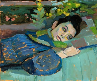 8_Mujer tendida de azul_50 x 60 cm_Óleo sobre tela_2024_PNC_3609 BAJA